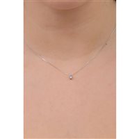 Collana Comete Donna Storia Di Luce in Oro bianco Diamante 0.07 Ct GLB 1407 - GLB 1407